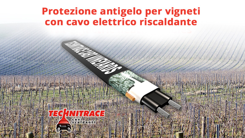 Cavo antighiaccio per vigneti – Protezione antigelo per vigneti con cavo elettrico riscaldante – TECHNITRACE